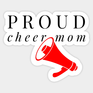 Proud Cheer Mom Sticker